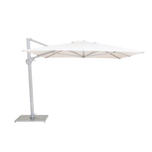Woodline Shade Solutions Pavone 10' x 13' Rotational Rectangular Aluminum Cantilever Patio Umbrella