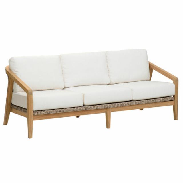 Kingsley Bate Spencer Teak/Woven Deep Seating Sofa