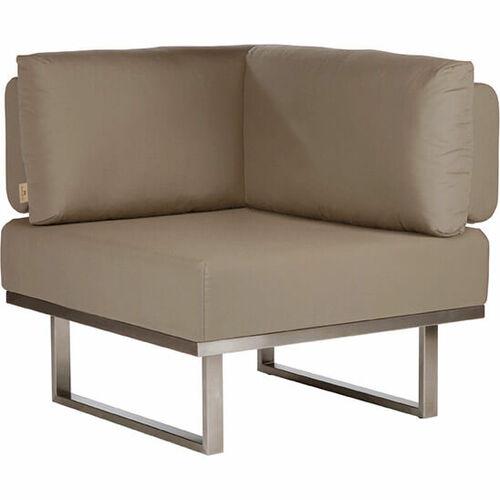 Barlow Tyrie Mercury Upholstered Corner Outdoor Sectional Unit