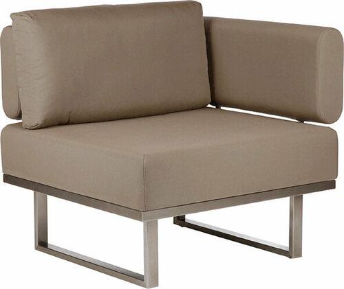 Barlow Tyrie Mercury Upholstered Right End Outdoor Sectional Unit