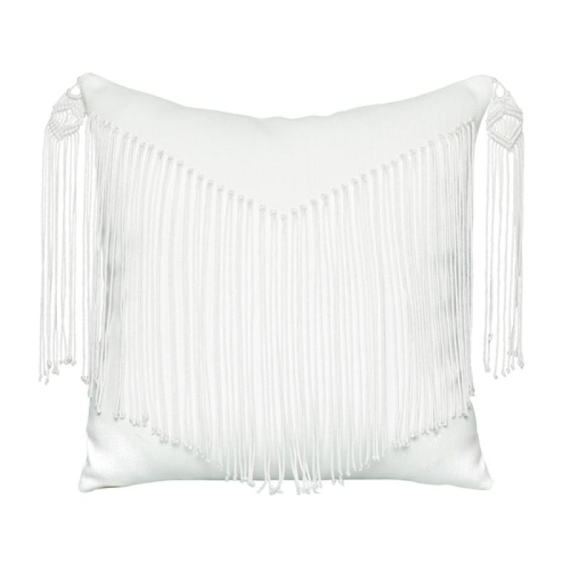Elaine Smith 20" x 20" Mane Blanc Sunbrella Outdoor Pillow