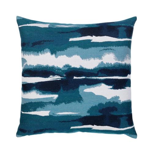 Elaine Smith 22" x 22" Impression Deep Sea Sunbrella Outdoor Pillow