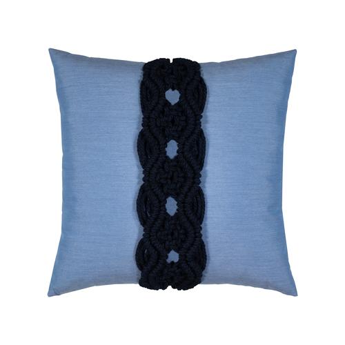 Elaine Smith 20" x 20" Palomar Indigo Sunbrella Outdoor Pillow