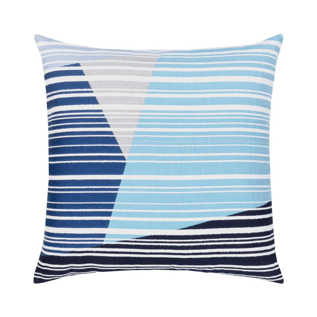 Elaine Smith 22" x 22" Calibration Azure Sunbrella Outdoor Pillow
