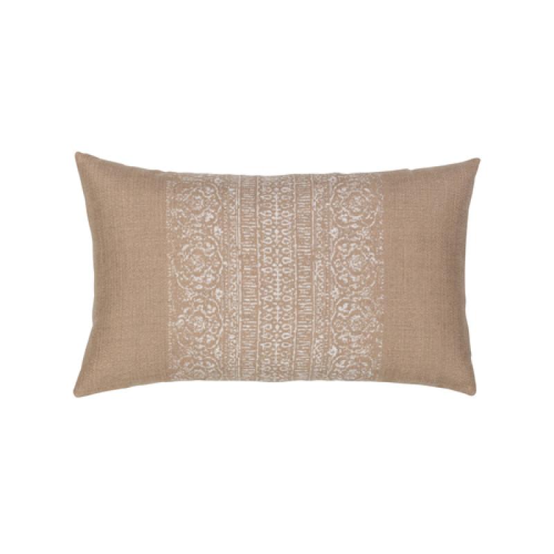Elaine Smith 20" x 12" Aria Camel Sunbrella Outdoor Lumbar Pillow