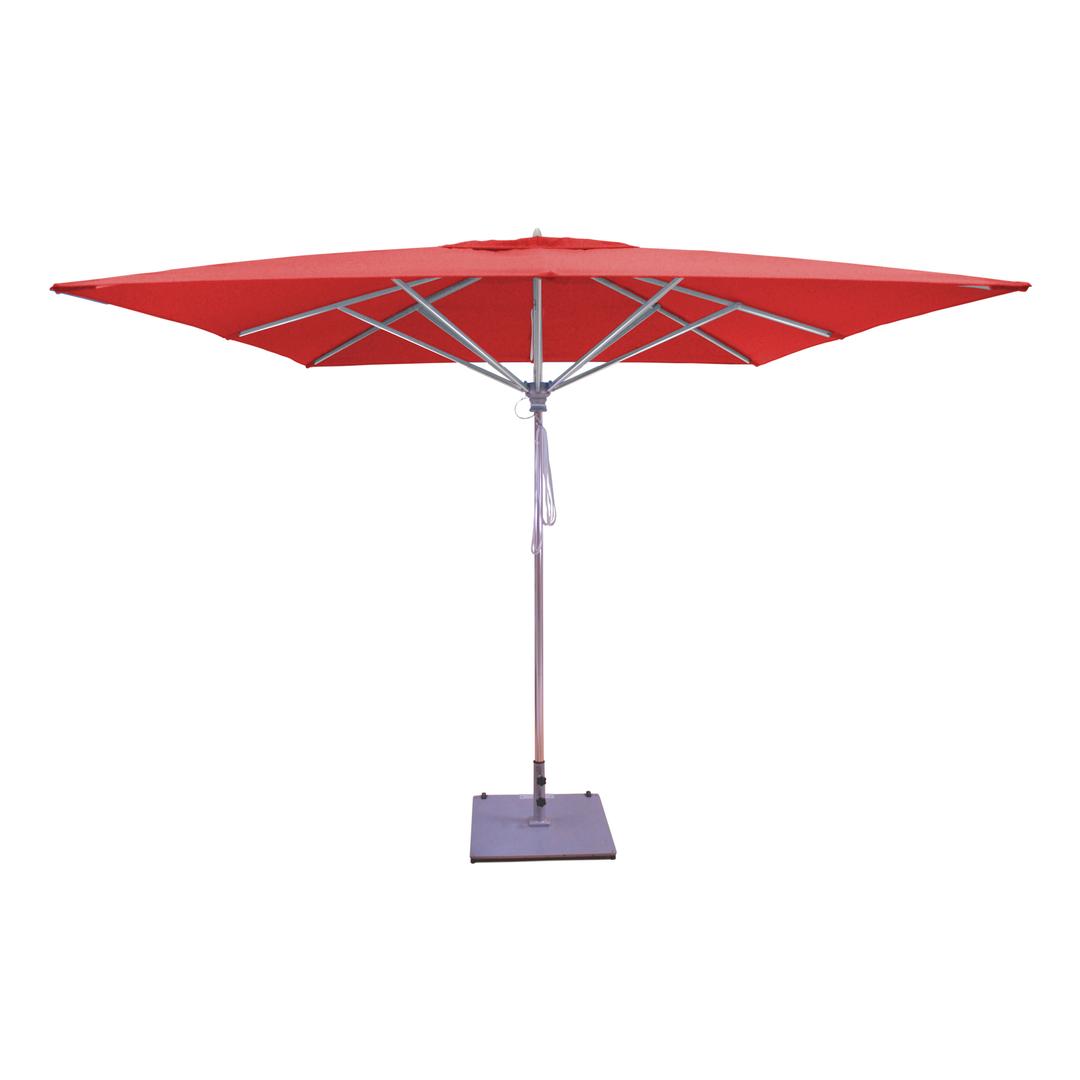 Galtech Deluxe 10' Square Aluminum Commercial Market Patio Umbrella