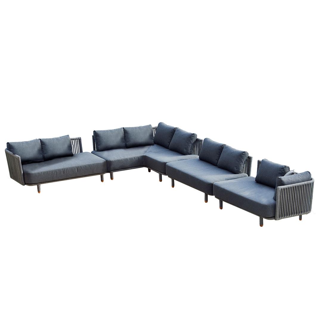 Cane-line Moments Rope Outdoor Sectional Sofa