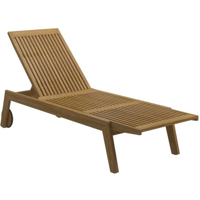 Gloster Solana Teak Chaise Lounger