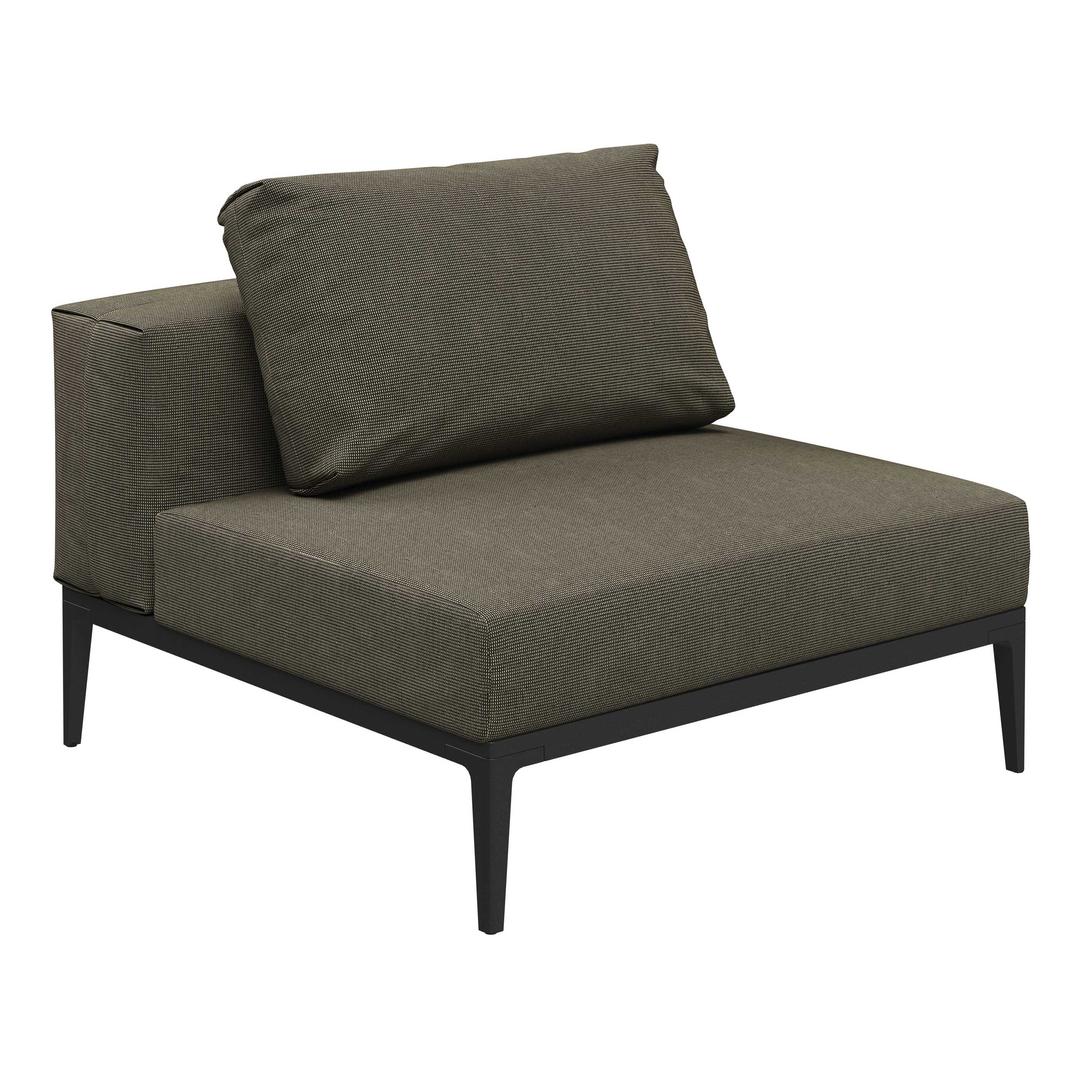 Gloster Grid Upholstered Small Center Outdoor Sectional Unit