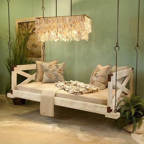 Lowcountry Originals Backless Swinging Outdoor Daybed with Sides