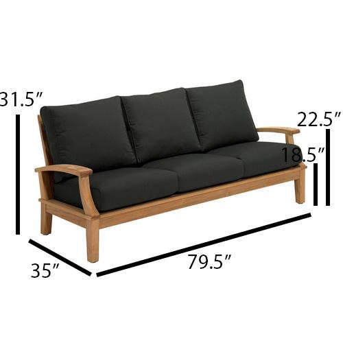 Gloster Ventura Teak Sofa - Dims Gloster Ventura Teak Sofa - Dims