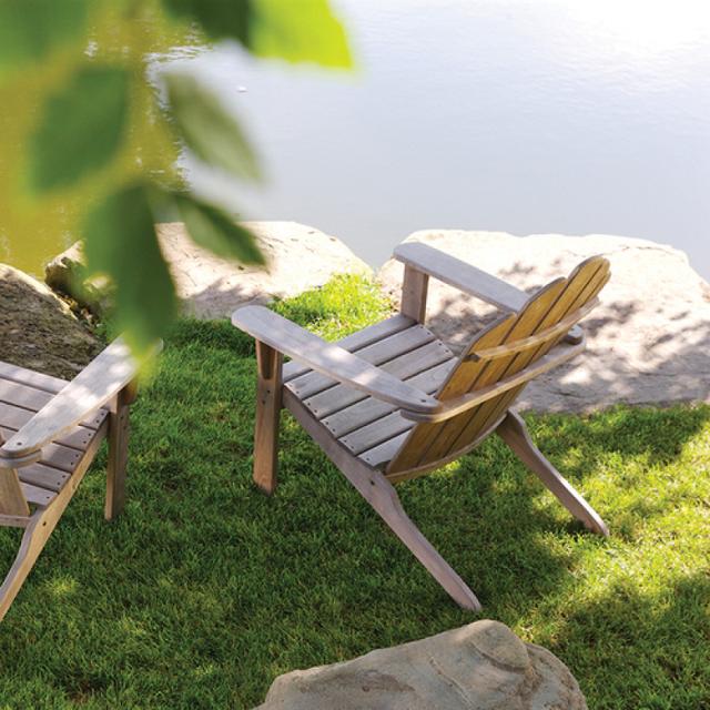 Kingsley Bate Adirondack 5-Piece Set with 20&quot; Square Side Table