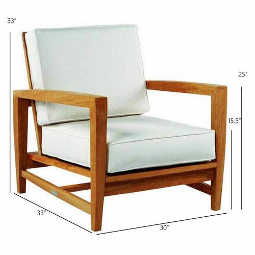 Kingsley Bate Amalfi Lounge Chair - Dimension Kingsley Bate Amalfi Lounge Chair - Dimension