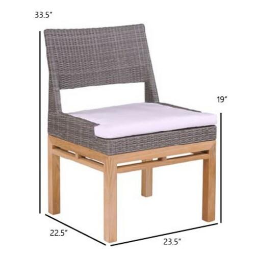 Kingsley Bate Azores Dining Side Chair - Dimension Kingsley Bate Azores Dining Side Chair - Dimension
