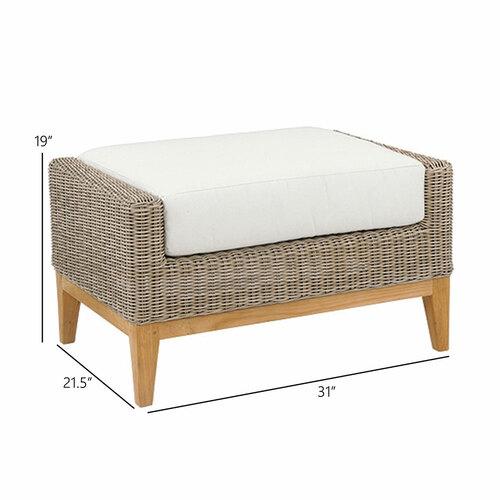 Kingsley Bate Frances Deep Seating Ottoman - Dimension Kingsley Bate Frances Deep Seating Ottoman - Dimension