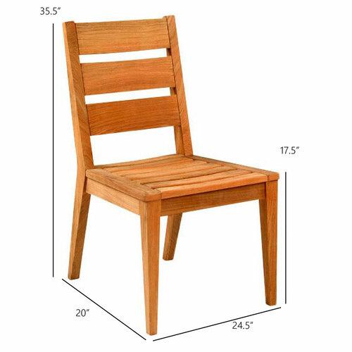 Kingsley Bate Algarve Dining Side Chair - Dimension Kingsley Bate Algarve Dining Side Chair - Dimension