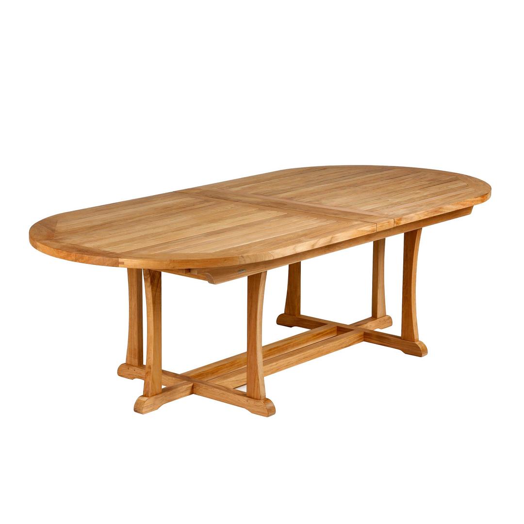 Barlow Tyrie Stirling 93" - 126" Teak Extending Oval Dining Table