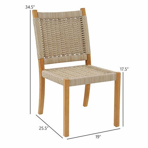 Kingsley Bate Hudson Dining Side Chair - Dimension Kingsley Bate Hudson Dining Side Chair - Dimension