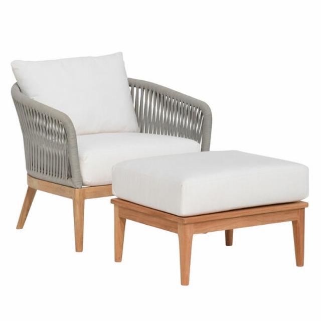 Kingsley Bate Lucia Teak/Woven Deep Seating Lounge Chair
