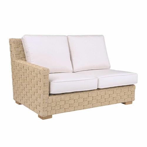 Kingsley Bate St. Barts Woven Left Arm Settee Outdoor Sectional Unit