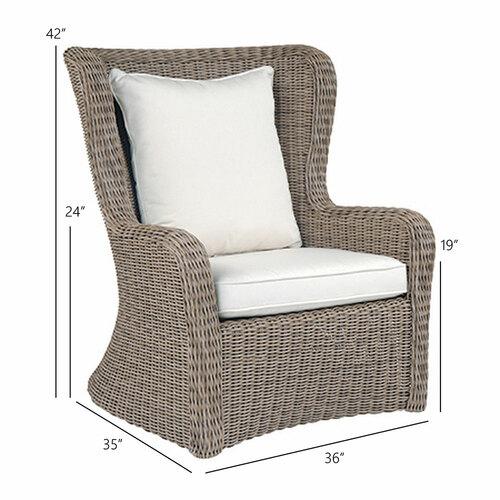Kingsley Bate Sag Harbor High Back Lounge Chair - Dimension Kingsley Bate Sag Harbor High Back Lounge Chair - Dimension