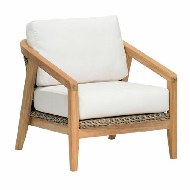 Kingsley Bate Spencer Teak/Woven Deep Seating Lounge Chair