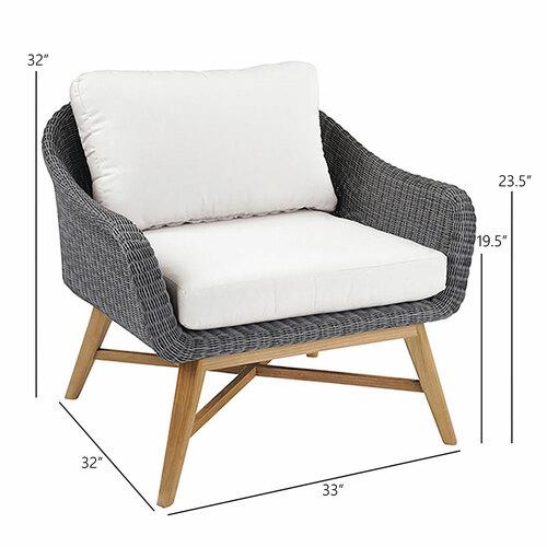 Kingsley Bate Zona Lounge Chair - Dimension Kingsley Bate Zona Lounge Chair - Dimension