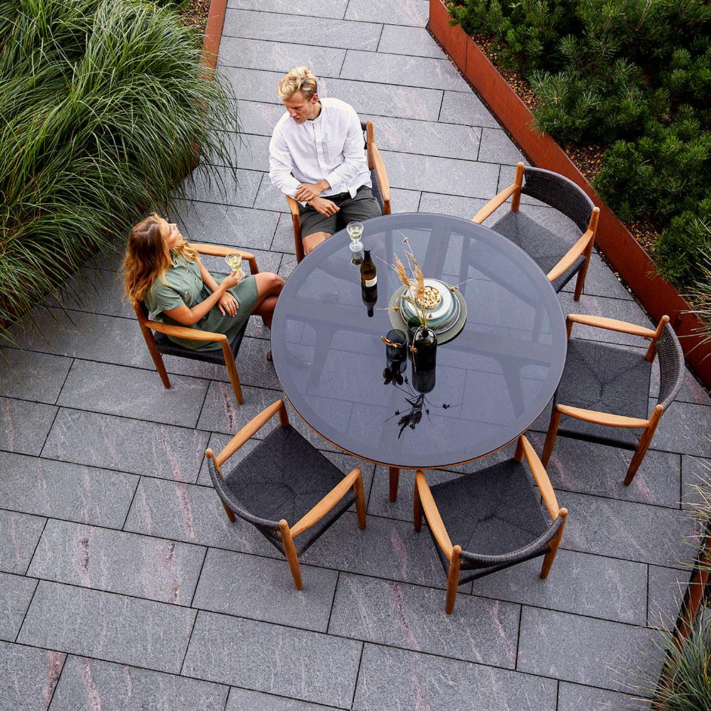 Cane-line Aspect/Royal 7-Piece Round Patio Dining Set