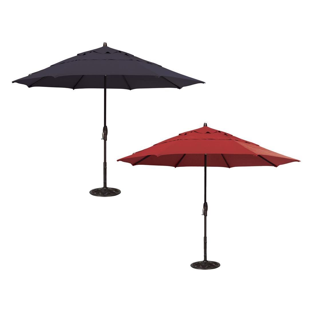 Treasure Garden 11' Octagonal Aluminum Market Patio Umbrellas - Quick Ship